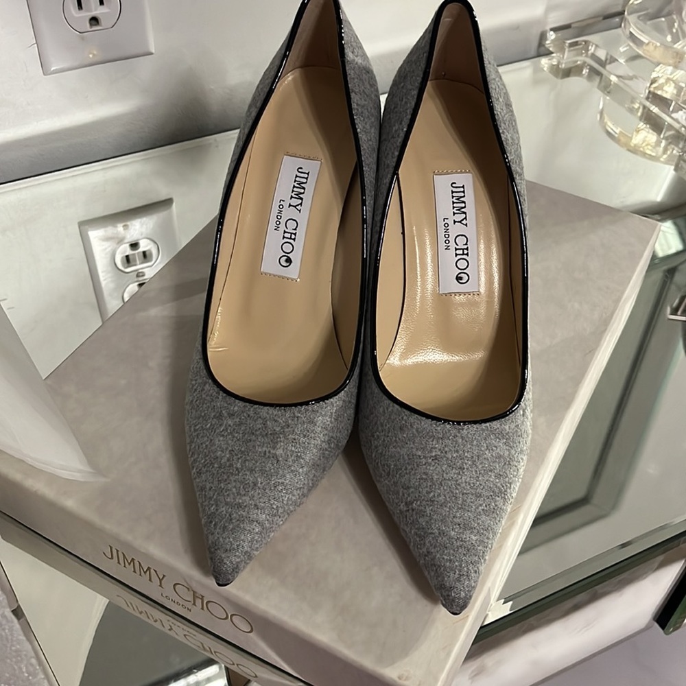 Jimmy Choo Grey Pumps